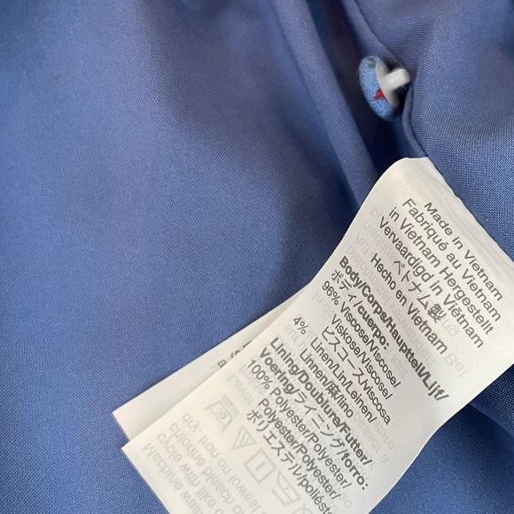 Madewell Tassel-Tie Mini Dress Calico Floral Blue - Picture 9 of 10